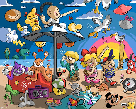 Batter's Almanac Calendar Page (July)