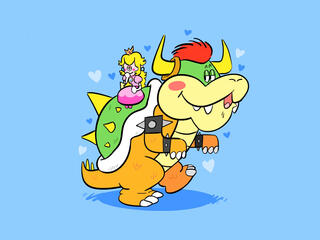 Princess Peach and Bowser (Super Mario)