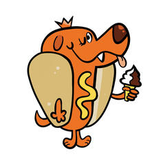 Hotdog Restaurant Mascot Commission